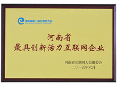 河南省最具創新活力互聯網企業獎