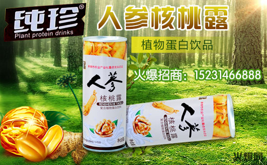 純珍人參核桃露植物蛋白飲品 純珍人參核桃露植物蛋白飲品