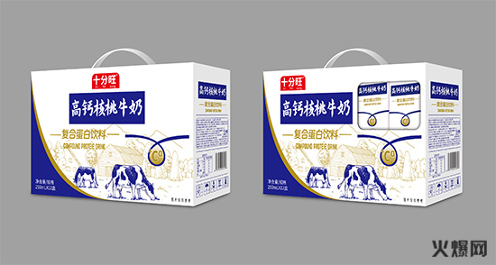 十分旺高鈣核桃牛奶復合蛋白飲品250ml×12盒 十分旺高鈣核桃牛奶復合蛋白飲品250ml×12盒